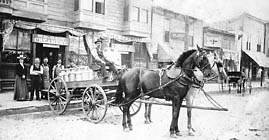 Milk wagon of W.B. Hage Creamery