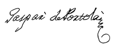 Signature of Portolá