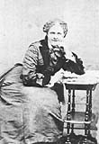 Helen Hunt Jackson in an undated photograph taken in Boston, Massachusetts.