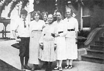 Anna and some of her early students