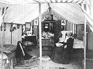 Tent City interior photograph