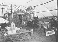 Farm Bureau's display of a 4-H Club Camp