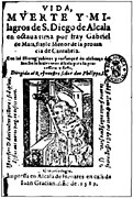 title page of Gabriel de Mata's epic poem 