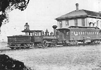 California Southern train and depot