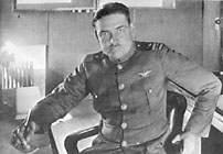 Lieutenant Commander E. W. Spencer seated at his desk, Naval Air Station, Coronado, about 1920. He added credibility to the Coronado Legend.