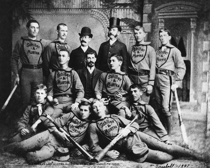 10521 Schiller and Murtha baseball team - 1887